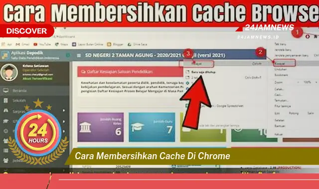 cara membersihkan cache di chrome
