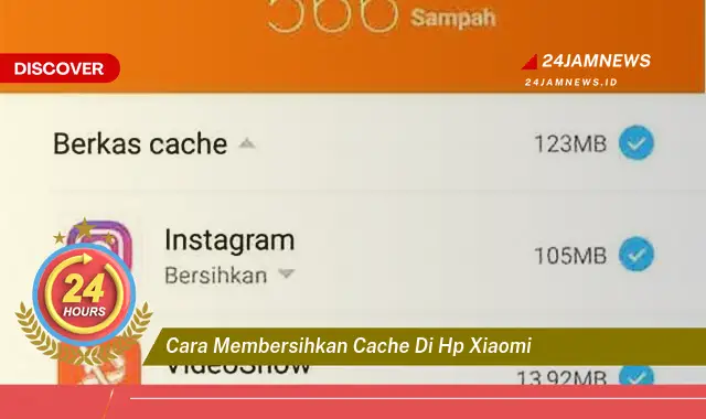 cara membersihkan cache di hp xiaomi