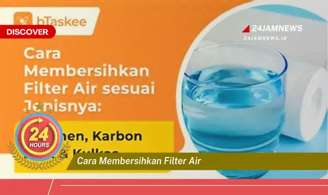 cara membersihkan filter air