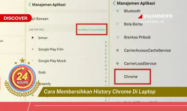 cara membersihkan history chrome di laptop