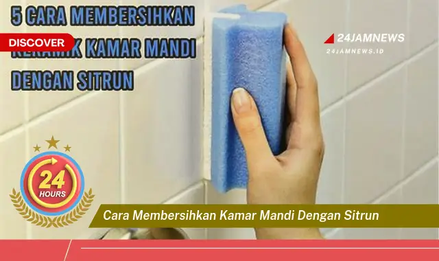 cara membersihkan kamar mandi dengan sitrun