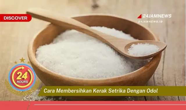 cara membersihkan kerak setrika dengan odol