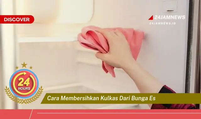 cara membersihkan kulkas dari bunga es