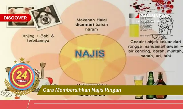 cara membersihkan najis ringan