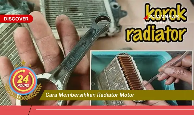 cara membersihkan radiator motor