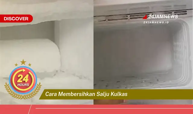 cara membersihkan salju kulkas
