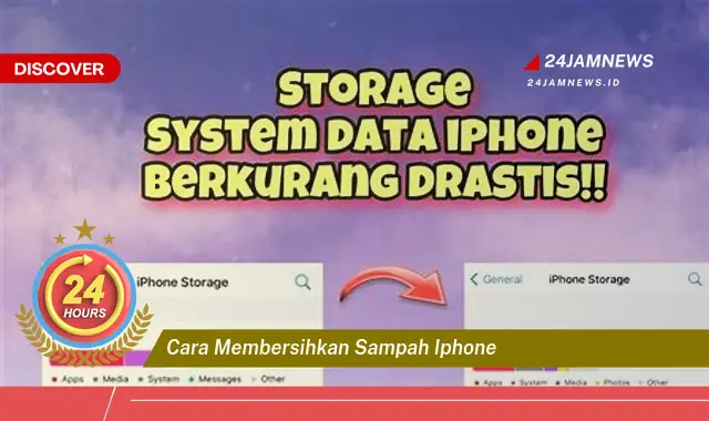 cara membersihkan sampah iphone