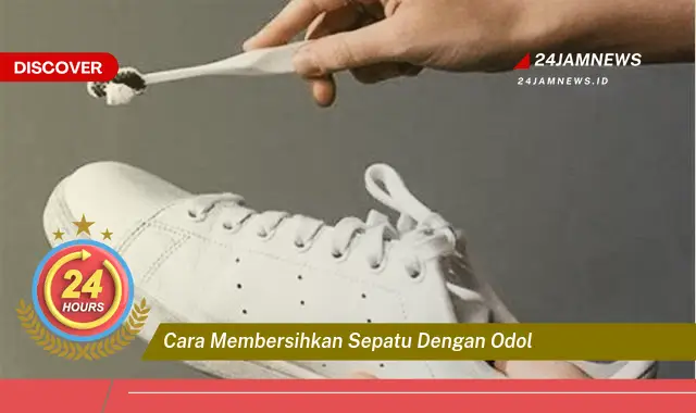 cara membersihkan sepatu dengan odol
