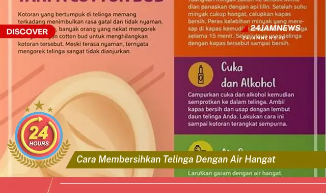 cara membersihkan telinga dengan air hangat
