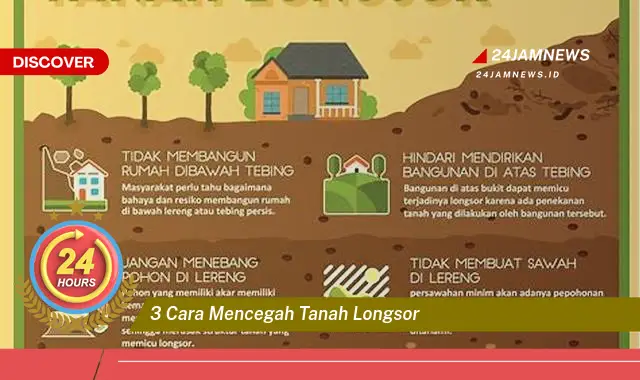 3 cara mencegah tanah longsor