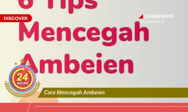 cara mencegah ambeien