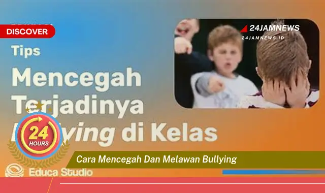 cara mencegah dan melawan bullying