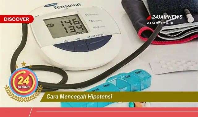 cara mencegah hipotensi