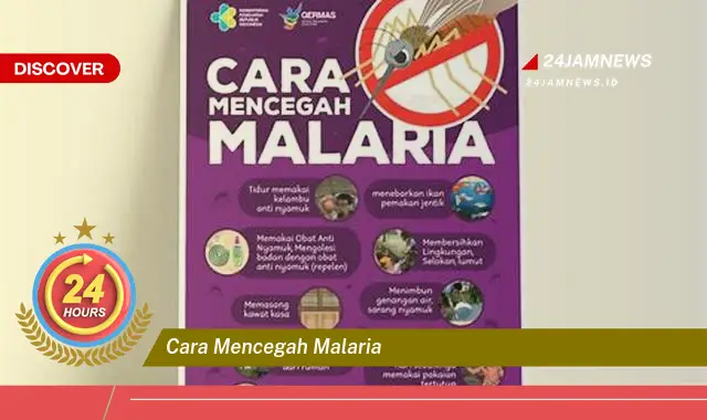 cara mencegah malaria