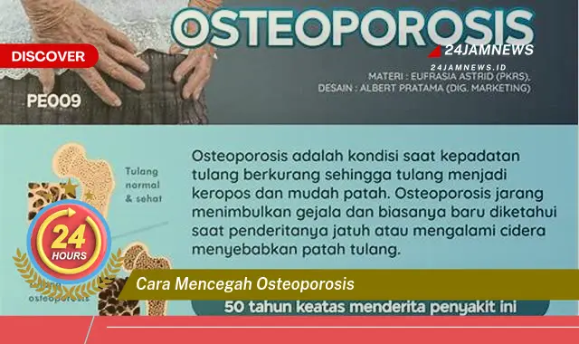 cara mencegah osteoporosis