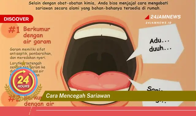 cara mencegah sariawan