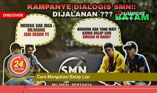 cara mengatasi balap liar