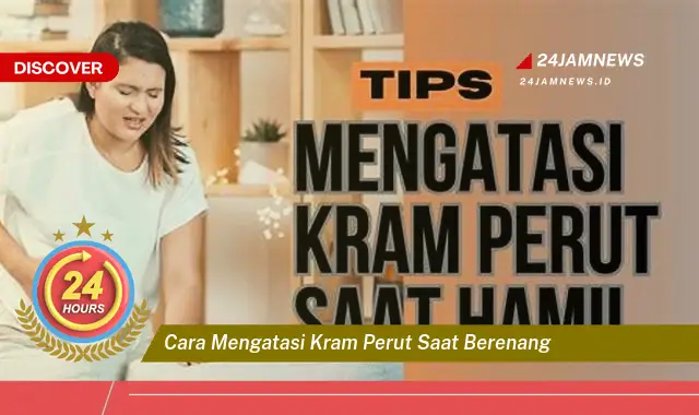 cara mengatasi kram perut saat berenang
