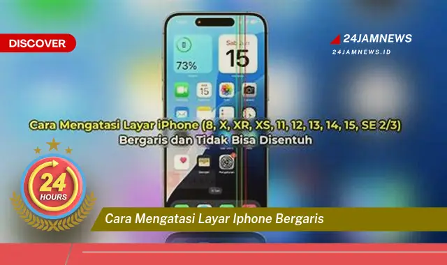 cara mengatasi layar iphone bergaris