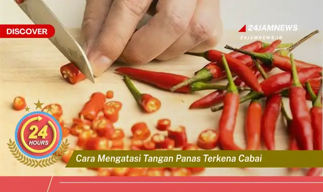 cara mengatasi tangan panas terkena cabai