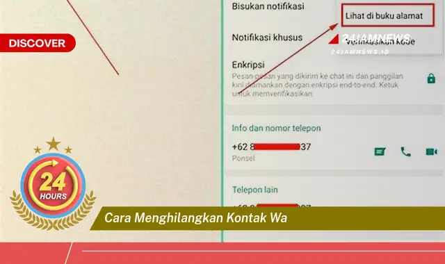 cara menghilangkan kontak wa