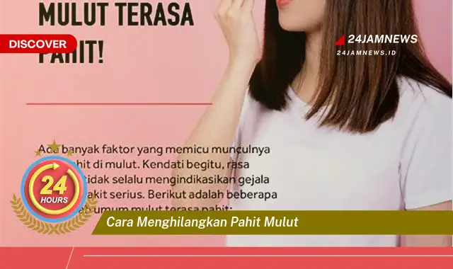 cara menghilangkan pahit mulut