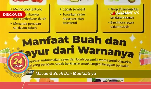 Temukan Manfaat Macam,Macam Buah untuk Kesehatan Tubuh Anda