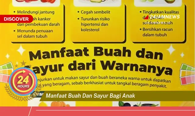 Temukan Manfaat Buah dan Sayur bagi Anak untuk Tumbuh Kembang Optimal