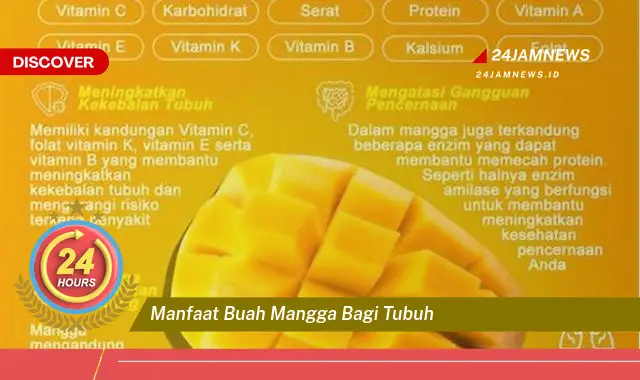 Temukan Manfaat Buah Mangga bagi Tubuh, Dari Kesehatan Kulit Hingga Imunitas