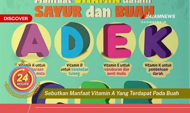 Temukan Manfaat Vitamin A dari Buah,buahan untuk Kesehatan Anda