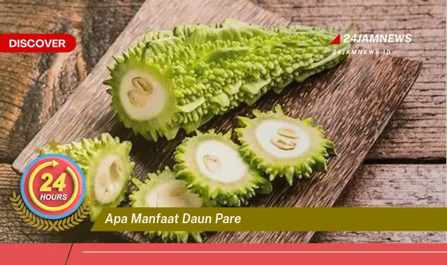 Temukan Manfaat Daun Pare untuk Kesehatan, Mengatasi Diabetes, Menurunkan Kolesterol, dan Lainnya Temukan Manfaat Daun Pare untuk Kesehatan, Mengatasi Diabetes, Menurunkan Kolesterol, dan Lainnya