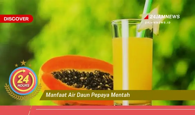 Temukan Manfaat Air Daun Pepaya Mentah untuk Kesehatan Anda Temukan Manfaat Air Daun Pepaya Mentah untuk Kesehatan Anda